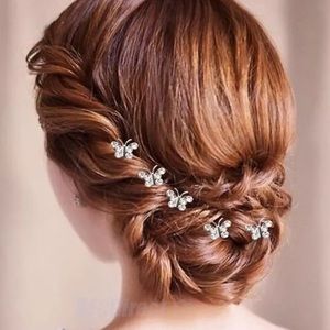 NWOT- 10 Butterfly Rhinestone Crystal Hair Pins.